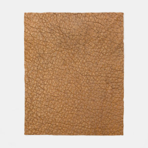 Couverture Polaire faux look en cuir