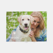Couverture Polaire Favori Hello Hardest Goodbye Pet Memorial Photo (Devant (Horizontal))