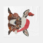 COUVERTURE POLAIRE FAWN & CARDINAL NOËL (Devant (Horizontal))