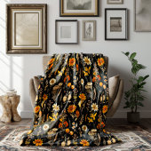 Couverture Polaire Fayères d'automne Goblincore Floral