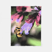 Couverture Polaire Fbcna d'abeilles et de fleurs (Devant)