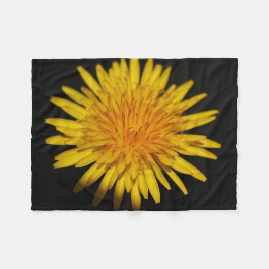 Couverture Polaire Fbcna de fleur de Dandelion (Devant (Horizontal))