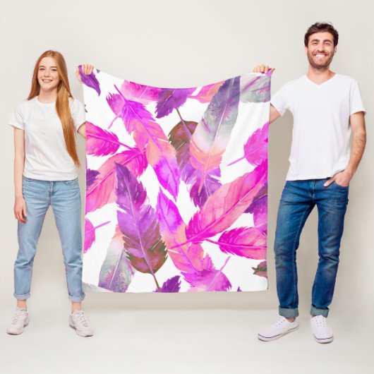 Couverture Polaire Feathery life for me (En situation)