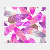 Couverture Polaire Feathery life for me (Devant (Horizontal))