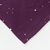 Couverture Polaire Fée d'art : Peignez la lune (pourpre) (Coin)