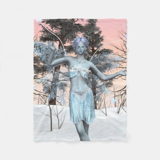 Couverture Polaire Fée de glace (Devant)