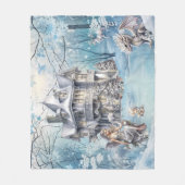 Couverture Polaire Fée de Noël magique et capricieuse (Devant)