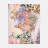 Couverture Polaire Fée de Noël magique et capricieuse (Devant)