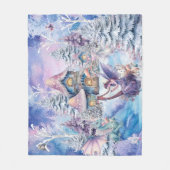 Couverture Polaire Fée de Noël magique et capricieuse (Devant)