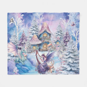 Couverture Polaire Fée de Noël magique et fantaisiste