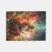 Couverture Polaire Fée en rouge (Devant (Horizontal))