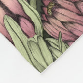 Couverture Polaire Fée rose mignonne sur Zebra Unicorn Floral Art (Coin)