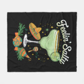 Couverture Polaire Feelin' Salty Margarita Funny Cinco De Mayo (Devant (Horizontal))
