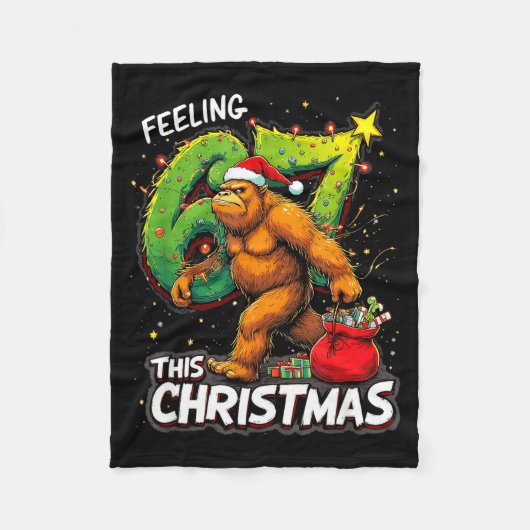 Couverture Polaire Feeling 67 Funny Christmas Bigfoot Holiday (Devant)