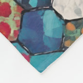 Couverture Polaire Fées Magiques Et Patchwork D'Hexagon Floral (Coin)