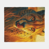 Couverture Polaire Feisty Cheetah (Devant (Horizontal))