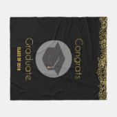 Couverture Polaire Félicitations Diplômé avec Parties scintillant d'o (Devant (Horizontal))