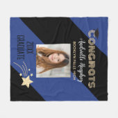 Couverture Polaire Félicitations Grad ! Diplôme (Devant (Horizontal))