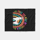 Couverture Polaire Feliz 100 Dias De Escuela 100 Jours D'Espagnol (Devant (Horizontal))