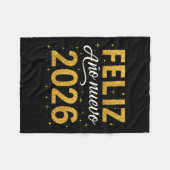 Couverture Polaire Feliz Año Nuevo 2026 New Year Spanish Fiesta Firew (Devant (Horizontal))