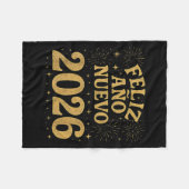 Couverture Polaire Feliz Año Nuevo 2026 Spanish Fireworks New Year Fi (Devant (Horizontal))
