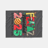 Couverture Polaire Feliz Navidad 2025 Spanish Christmas Mexican Famil (Devant (Horizontal))