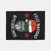 Couverture Polaire Feliz Navidad Achos Funny Spanish Merry Christmas (Devant (Horizontal))