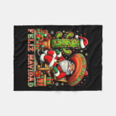 Couverture Polaire Feliz Navidad Mexican Christmas Santa Sombrero Cac (Devant (Horizontal))