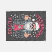 Couverture Polaire Feliz Navidad Putos Funny Rude Spanish Santa Middl (Devant (Horizontal))