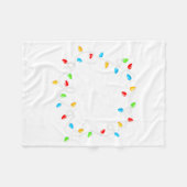 Couverture Polaire Feliz Navidad Spanish Mexican Christmas Xmas Light (Devant (Horizontal))