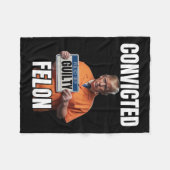 Couverture Polaire Felon Donald Trump 2024 (Devant (Horizontal))