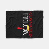 Couverture Polaire Felon Donald Trump Coupable De Le Verrouiller Dans (Devant (Horizontal))