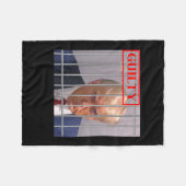 Couverture Polaire Felon Donald Trump Coupable De Le Verrouiller Dans (Devant (Horizontal))