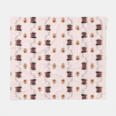 Couverture Polaire Feminine Surrealism in Warm Tones (Devant (Horizontal))