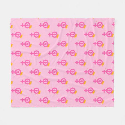 Couverture Polaire Feminist Pink (Devant (Horizontal))