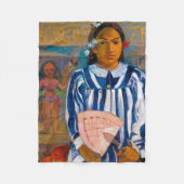 Couverture Polaire Femme avec un ventilateur, Gauguin (Devant)