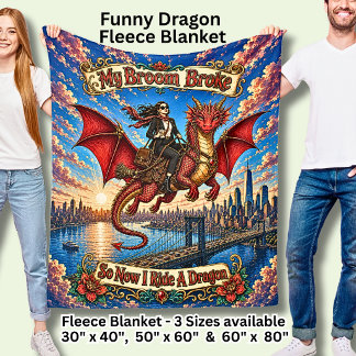 Couverture Polaire Femme d'affaires en déplacement sur son dragon