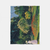 Couverture Polaire Femme dans un jardin, Monet (Devant)