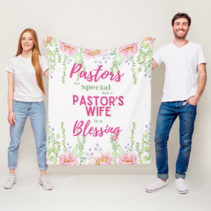 Couverture Polaire ✝️ Femme du pasteur épouse apprécient Merci cadeau
