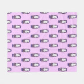 Couverture Polaire Femme "Éffrayant Babe" Halloween Ghost Retro Purpl (Devant (Horizontal))