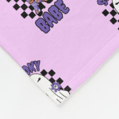 Couverture Polaire Femme "Éffrayant Babe" Halloween Ghost Retro Purpl (Coin)