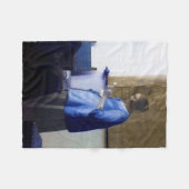 Couverture Polaire Femme en bleu, Johannes Vermeer (Devant (Horizontal))