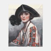 Couverture Polaire Femme en blouse brodée (Devant)