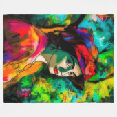 Couverture Polaire Femme en Casquette rouge (Devant (Horizontal))