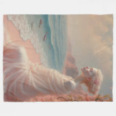 Couverture Polaire Femme éthérée sur Dreamy Beach (Devant (Horizontal))