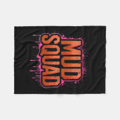 Couverture Polaire Femme Femme Muddy Mud Run Squad Mudding Courir (Devant (Horizontal))