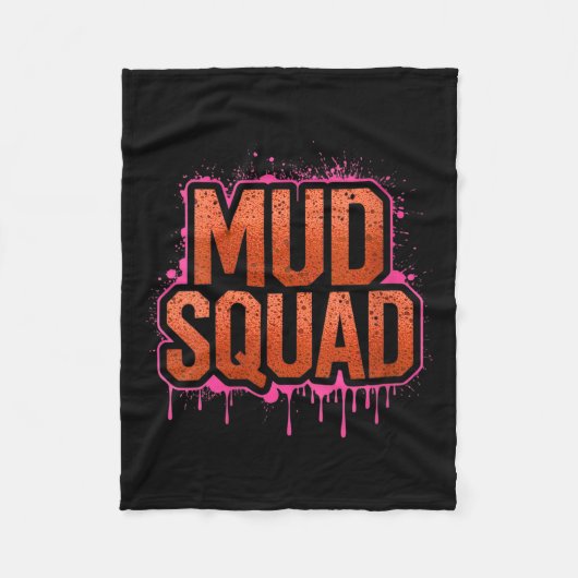 Couverture Polaire Femme Femme Muddy Mud Run Squad Mudding Courir (Devant)