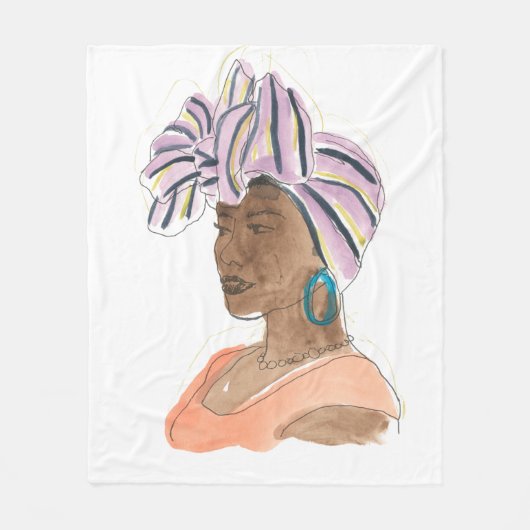 Couverture Polaire Femme forte et belle (Devant)