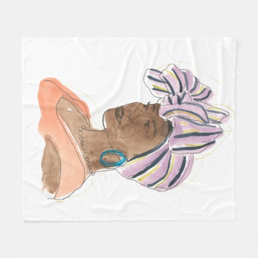 Couverture Polaire Femme forte et belle (Devant (Horizontal))