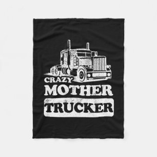 Couverture Polaire Femme Fou Mère Trucker Funny Trucker Femme